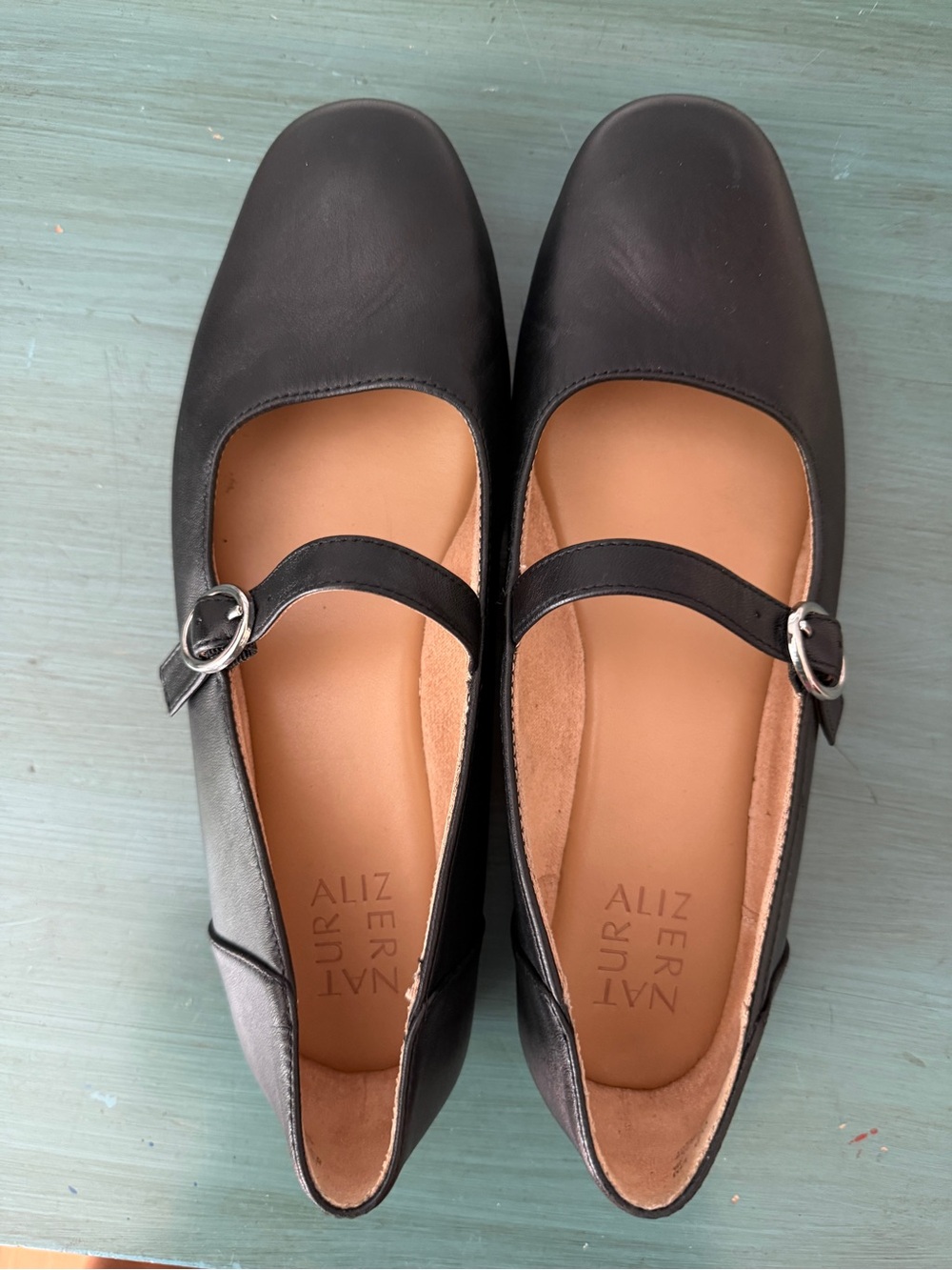 Black Mary Jane Flats with Buckle Strap